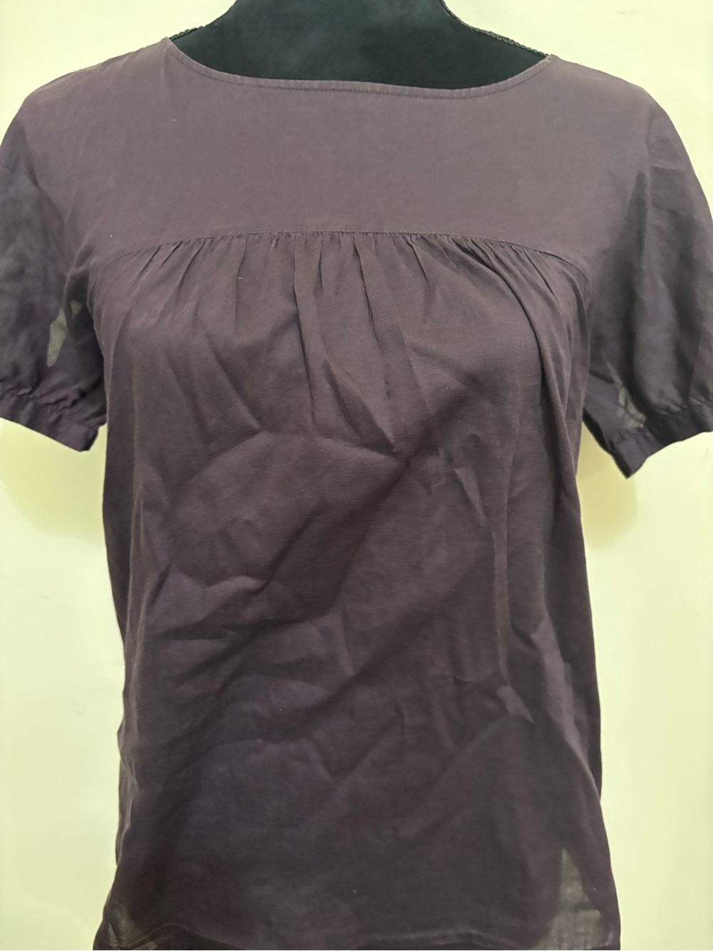 Theory Short-Sleeve Pleated Top